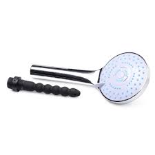 Shower Head with Silicone Enema Nozzle Discreet Anal Douche
