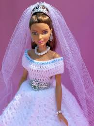 Puppenkleid Hakeln Hochzeitkleid Diy Barbie Fashionista Puppenkleid Puppenkleidung Hakeln