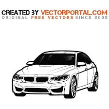 Bmw Car Vector Graphics Car Vector Bmw Car Silhouette