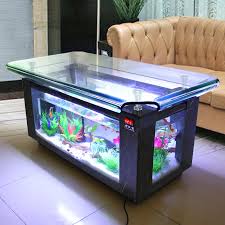 Simple setup of bowl aquarium for my betta fishoffice table aquarium setup with live plants1 betta fish1 apple snail2 indoor live plantssubstrate (bio media). Opel Tea Table Fish Tank Aquarium Ecological Living Room Home Office Glass Tea Table Turtle Tank Bottom Filter Grass Tank