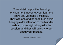 Maintain A Positive Learning Environment Training Positive Learning Presentation Skills Learning Environments