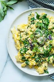 Your daily values may be higher or lower depending on your calorie needs. High Protein Healthy Egg Scramble With Quinoa 20g Protein Serving