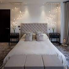 Beautiful Bedroom I Adore The Hanging Lights Med Bilder Inredning Sovrum Tips Sovrumsideer