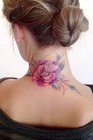 Eleven Reasons To Want A Floral Tattoo Neck Tattoos Women Back Of Neck Tattoo Neck Tattoo