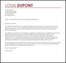 Exemple De Lettre De Motivation Apprenti Electricien Modele De Lettres De Motivation