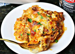 In a separate bowl, beat four eggs whites until they form stiff peaks. Low Carb Keto Lasagna Recipe With Cottage Cheese Dr Davinah S Eats
