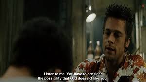 The support groups cured the narrator's insomnia for a while. Best Movie Line On Twitter Fight Club