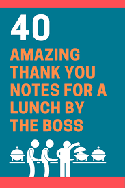 Sample certificate of appreciation to employee. 40 Examples Of Thank You Notes For A Lunch By The Boss Futureofworking Com