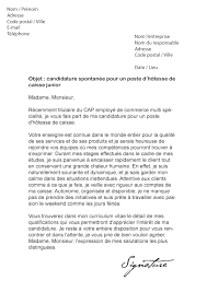 Lettre De Motivation Carrefour Modele De Lettre