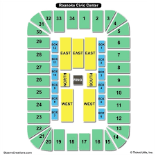 45 High Quality Seating Chart For Roanoke Civic Center