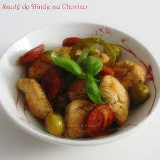 Saute De Dinde Au Chorizo Saute De Dinde Dinde Chorizo