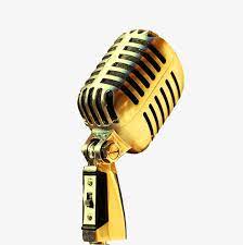 Fig Golden Microphone Png And Clipart Microphone Microphone Images Microphone Icon