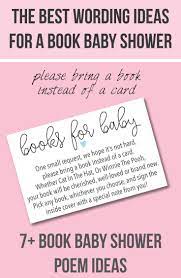 9 Bring A Book Instead Of A Card Baby Shower Invitation Ideas Baby Shower Poems Baby Shower Book Book Baby Shower Invitation
