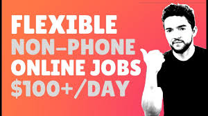 4 Flexible Non Phone Work At Home Jobs Paying 100 Day 2020 In 2020 Work From Home Jobs Work From Home Careers Job