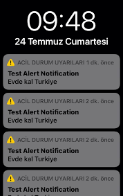 Bugün sabah saatlerinde iphone kullanıcıları evde kal türkiye test alert notification uyarısı ile karşılaştı. Okailitht1kvim