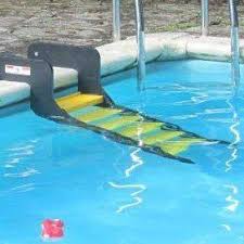 Wag Boarding Stepstm For In Ground Pools Model Pm 6 Safety Yellow For More Information Visit Image Link Dog Pool Pool Ladder Pool Steps