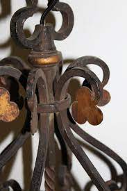 1920s solid bronze spanish revival 6 light chandelier original finish and patina. Sold Price 1920 S Spanish Revival Wrought Iron Chandelier August 5 0118 9 45 Am Edt