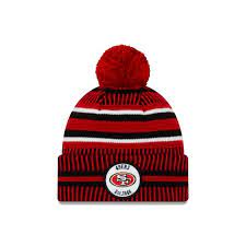 10 coaches cuff knit by reebok features a vibrantly colored, embroidered team logo at front, and embroidered nfl shield at back, embroidered. San Francisco 49ers Official Nfl Sideline Home Cold Weather Sport Knit Hats New Era Cap