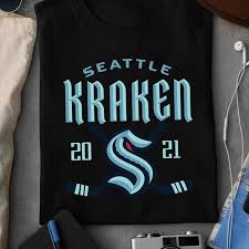 The seattle kraken are a professional ice hockey expansion team based in seattle. Seattle Kraken 2021 22 Season Team T Shirt Seattle Kraken Hockey Team Black T Shirt Men And Women S 6xl Cotton 2020 Updated