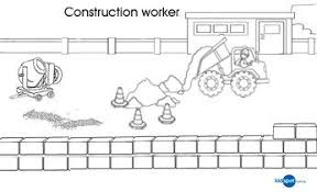 Construction Worker Printables Colouring Pages Community Helpers Theme Preschool Themes Community Helpers Preschool