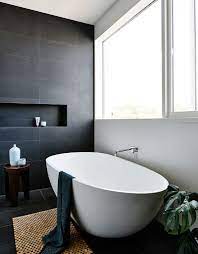 Dark grey and white bathroom ideas. 10 Inspirational Examples Of Gray And White Bathrooms Gray And White Bathroom White Bathroom Designs Bathroom Interior