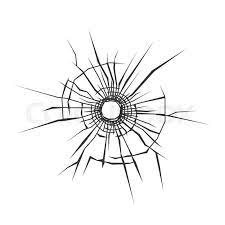 Stock Vector Of Bullet Hole In Glass White Background Vector Illustration Hole Drawing Bullet Holes Old School Tattoo Designs