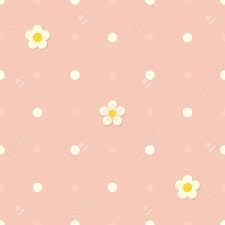 Darling pink roses with curling green leaves pop against a crisp white background in this sweet wallpaper. Cute Seamless Pink Flat Background With Polka Dot Pattern And Royalty Free Cliparts Vectors And Stock Illustration Image 121649335