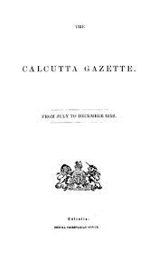 The Calcutta gazette from July to ...