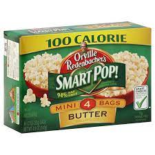 Jolly time 100 calorie healthy pop kettle corn microwave popcorn 1.2 oz, 10 ct. Orville Redenbacher S Smart Pop 94 Fat Free Mini Bags Butter Gourmet Popping Corn Shop Popcorn At H E B