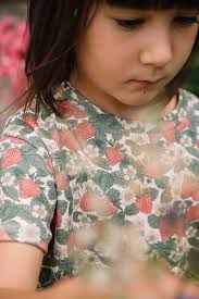 Essential Strawberry Print T-Shirt Soft Organic Cotton Studio Boheme