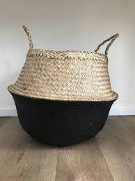 Maybe you would like to learn more about one of these? Seagrass Belly Storage 2 Tone Natural And Black Basket Handmade Plant Pot Flower Pot Planter Nursery P Belly Basket Seagrass Basket Nursery Storage Baskets