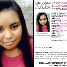 Activan Protocolo Alba en Guasave por la desaparición María Isabel Solano  de 18 años
