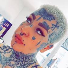 Woman with 30 tattoos on her face say they helped her overcome her shyness  - Mirror Online