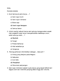 Esai pada soal no 12 termasuk esai…. Soal Essay Tentang Kritik Karya Seni Rupa Tulisan