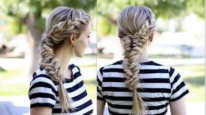 Ahier 4 pairs topsy tail hair tool, topsy tail, hair braid accessories ponytail maker ,french braid tool topsy tail loop hair kit. How To Topsy Tail Fishtail Braid With A French Braid Youtube