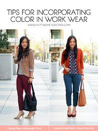 Adding Life And Color To Business Casual Work Wear Putting Me Together Business Casual Attire Business Casual Outfits Work Wear Outfits