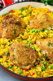 Chicken Thighs Yellow Rice Chickenthighsyellowrice Saffron Recipes Pollo Recipe Arroz Con Pollo
