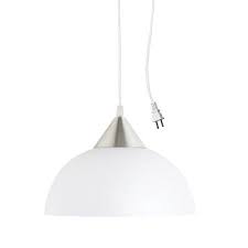 Amaris 1 Light White Plug In Pendant Light Walmart Com Plug In Pendant Light Hanging Pendant Light Fixtures Hanging Pendant Lights