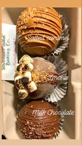 Hot Cocoa Bomb Trio Delicious Hot Chocolate Christmas Food Desserts Chocolate Bomb