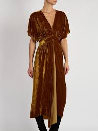 Masscob Plunging V Neck Velvet Dress Minimal Dress Seventies Fashion Dresses