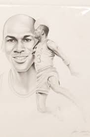 Michael Jordan Lithograph By Artist Gary Saderup 92'