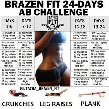 Brazen Fit 24 Day Ab Challenge To Go Along With My Squats