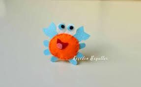 Kece Yengec Felt Crab Felt Animals Nascita