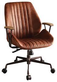 There S Something About A Leather Desk Chair Which You Just Cannot Refuse Topsdecor Com In 2020 Leather Office Chair Modern Office Chair Stylish Chairs
