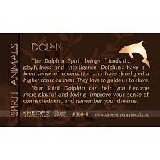 Check spelling or type a new query. Spirit Animal Info Card Dolphin Each Kheops International