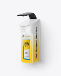 Wall Dispenser With Hand Sanitizer Mockup In Object Mockups On Yellow Images Object Mockups