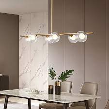 You have lots of options to consider when choosing dining room lights. Post Modern Light Luxury Restaurant Chandelier Dining Table Strip Chandelier Nordic Minimalist Led Front Desk Bar Chandelier Pendant Lights Aliexpress