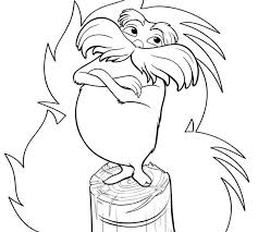 This book chronicles the plight of the environment and the lorax, who speaks for the trees. Lorax Coloring Pages 360coloringpages