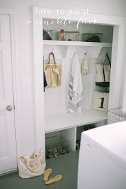 Colored concrete paint is capable of completely transforming a cement floor. How To Paint Concrete Floors Using Concrete Paint Julie Blanner