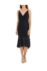 Wayne Cooper Events Navy Flounce Hem Lace Dress Myer Online Dresses Lace Dress Bridesmaid Dresses